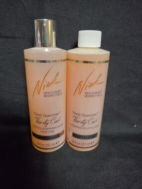 Sealed Nick Chavez Thirsty Curl Glaze & Hydrating Re-Style Mist Set - 8oz Duo